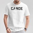 Canoe Canoeing Vintage Canoe Raglan Baseball Tee T-Shirt Unique Gifts