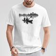 Canoe Silhouette Forest Lake Reflection T-Shirt Unique Gifts Canoe Silhouette Forest Lake Reflection T-Shirt Unique Gifts
