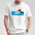 Cat Swimming Pool T-Shirt Unique Gifts