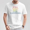 It's A Good Day For Canoeing Retro 70s Vintage Distressed Raglan Baseball Tee T-Shirt Unique Gifts