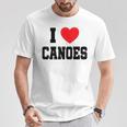 I Love Canoes T-Shirt Unique Gifts