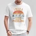 I Need A Good Paddling Retro Sunset Canoe Raglan Baseball Tee T-Shirt Unique Gifts