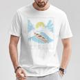 Paddle Retro Style Canoe & Outdoors Simple Canoeing Graphic T-Shirt Unique Gifts
