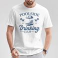 Pool Adult Poolside Drinking Club Summer Swimming Pool Party T-Shirt Unique Gifts