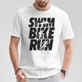 Swimming Cycling Running Triathlon Running Swimming T-Shirt Unique Gifts Swimming Cycling Running Triathlon Running Swimming T-Shirt Unique Gifts