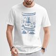 Women's Canoe Wilderness Gear Vintage Chart Collection Illustration T-Shirt Unique Gifts