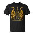 Awesome Orange Double Tiger Muay Thai Sak Yant T-Shirt, trending gift Awesome Orange Double Tiger Muay Thai Sak Yant T-Shirt, trending gift