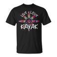 Canoe Boat Paddling Sport Kayaker Live Love Kayak Kayaking T-Shirt, trending gift