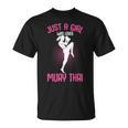 Just a Girl Who Loves Muay Thai Kids Girls T-Shirt, trending gift