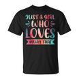Just a Girl Who Loves Muay Thai T-Shirt, trending gift Just a Girl Who Loves Muay Thai T-Shirt, trending gift