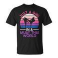 Just A Girl In A Muay Thai World Muay Thai Boxing T-Shirt, trending gift