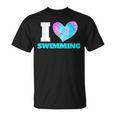 I Love Swimming Swimmer Swim T-Shirt, trending gift