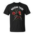 Meow Thai Muay Thai Boxing Cat Martial Arts MMA Boxer T-Shirt, trending gift