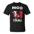 Moo Thai Muay Thai Thai Boxing For Kids Muay Thai Cow T-Shirt, trending gift