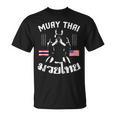 Muay Thai American Flag Martial Arts Thai Boxing Coach T-Shirt, trending gift