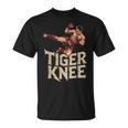 Muay Thai Fighter Tiger Knee Vintage Distressed Badge T-Shirt, trending gift