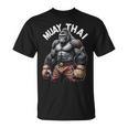 Muay Thai Gorilla Strength Power Fighter T-Shirt, trending gift Muay Thai Gorilla Strength Power Fighter T-Shirt, trending gift