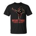 Muay Thai Respect The Art Martial Arts Kickboxing MMA T-Shirt, trending gift Muay Thai Respect The Art Martial Arts Kickboxing MMA T-Shirt, trending gift
