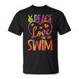 Peace Love Swim Swimming Tie Dye Swimmer Swimming Swim Team T-Shirt, trending gift Peace Love Swim Swimming Tie Dye Swimmer Swimming Swim Team T-Shirt, trending gift
