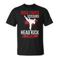 Rock Paper Scissors Head Kick I Win Muay Thai T-Shirt, trending gift Rock Paper Scissors Head Kick I Win Muay Thai T-Shirt, trending gift