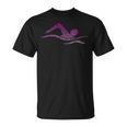 Silhouette Icon Swimmer Stuff Girls Swimming T-Shirt, trending gift