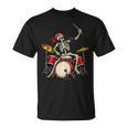 Skeleton Drummer Skull Drum Kit Halloween Sleeveless T-Shirt, trending gift