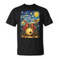 Starry Night Drum Kit Van Gogh Style Art T-Shirt, trending gift Starry Night Drum Kit Van Gogh Style Art T-Shirt, trending gift