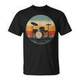 Vintage Drum Kit Silhouette Retro Music T-Shirt, trending gift Vintage Drum Kit Silhouette Retro Music T-Shirt, trending gift