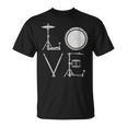 Women's Drum Kit Love Illustration For Music Enthusiasts T-Shirt, trending gift Women's Drum Kit Love Illustration For Music Enthusiasts T-Shirt, trending gift