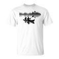 Canoe Silhouette Forest Lake Reflection T-Shirt, trending gift Canoe Silhouette Forest Lake Reflection T-Shirt, trending gift