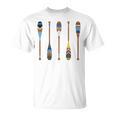 Colorful Painted Oars Paddle Nautical Canoe T Shirt T-Shirt, trending gift