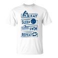 Eat Sleep Swimming Repeat Swimming T-Shirt, trending gift