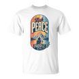 Find Peace Paddle On Canoe Mountain Sunset T-Shirt, trending gift