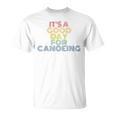 It's A Good Day For Canoeing Retro 70s Vintage Distressed Raglan Baseball Tee T-Shirt, trending gift