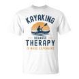 Kayaking Therapy Kayaker Canoe Paddle Lake River T-Shirt, trending gift