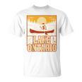 Lake Ontario Canoe Fishing Light House Sunset Retro Raglan Baseball Tee T-Shirt, trending gift Lake Ontario Canoe Fishing Light House Sunset Retro Raglan Baseball Tee T-Shirt, trending gift