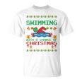 Swimming Christmas Party Swim Swimmer Christmas Ugly Style T-Shirt, trending gift Swimming Christmas Party Swim Swimmer Christmas Ugly Style T-Shirt, trending gift