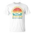 Never Underestimate An Old Man With a Canoe Retro Raglan Baseball Tee T-Shirt, trending gift
