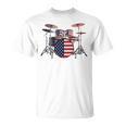 USA Patriotic Drum Kit American Flag Drum Set T-Shirt, trending gift USA Patriotic Drum Kit American Flag Drum Set T-Shirt, trending gift