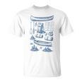 Women's Canoe Wilderness Gear Vintage Chart Collection Illustration T-Shirt, trending gift