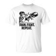 Women's Train Fight Repeat Nak Muay Thai Boxing Fighter T-Shirt, trending gift Women's Train Fight Repeat Nak Muay Thai Boxing Fighter T-Shirt, trending gift