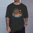 Bigfoot Kayak Paddling Lake Canoe Bigfoot Sasquatch Kayaking T-Shirt Gifts for Him Bigfoot Kayak Paddling Lake Canoe Bigfoot Sasquatch Kayaking T-Shirt Gifts for Him