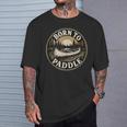 Born To Paddle Canoe Vintage Outdoor Adventure T-Shirt Gifts for Him