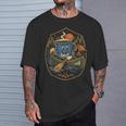Canoe Camp Coffee Canoeing Paddle T-Shirt Gifts for Him