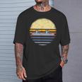 Canoe Canoeing Vintage Sunset T-Shirt Gifts for Him Canoe Canoeing Vintage Sunset T-Shirt Gifts for Him