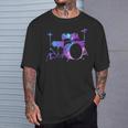 Cool Drum Kit Percussion Vintage Retro Drummer Costume T-Shirt Gifts for Him Cool Drum Kit Percussion Vintage Retro Drummer Costume T-Shirt Gifts for Him