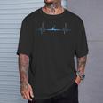 Cool Kayaking Heartbeat Canoe Boating Kayaks Outdoor Sport T-Shirt Gifts for Him