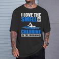 Cool Swimming Art Men Women Swimmer Swim Lover Pool Chlorine T-Shirt Gifts for Him