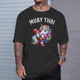 Cute Muay Thai Unicorn T-Shirt Gifts for Him