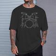 Drum Kit Rock Music Percussion T-Shirt Gifts for Him Drum Kit Rock Music Percussion T-Shirt Gifts for Him